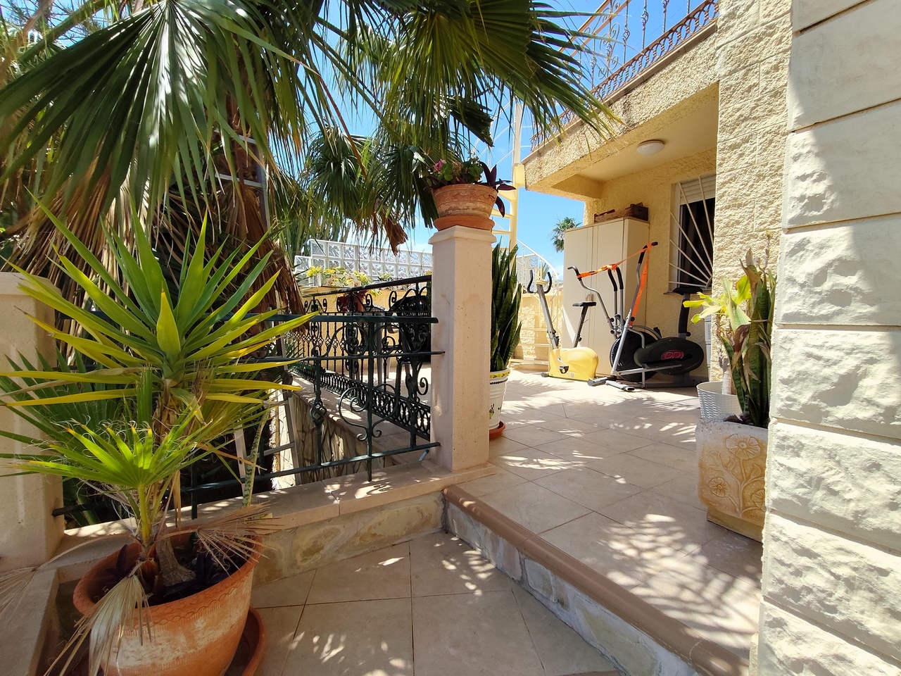 Pool area in villa for sale in Ciudad Quesada