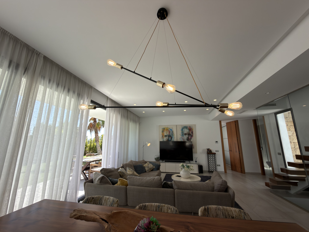 Living room in villa for sale in Finestrat