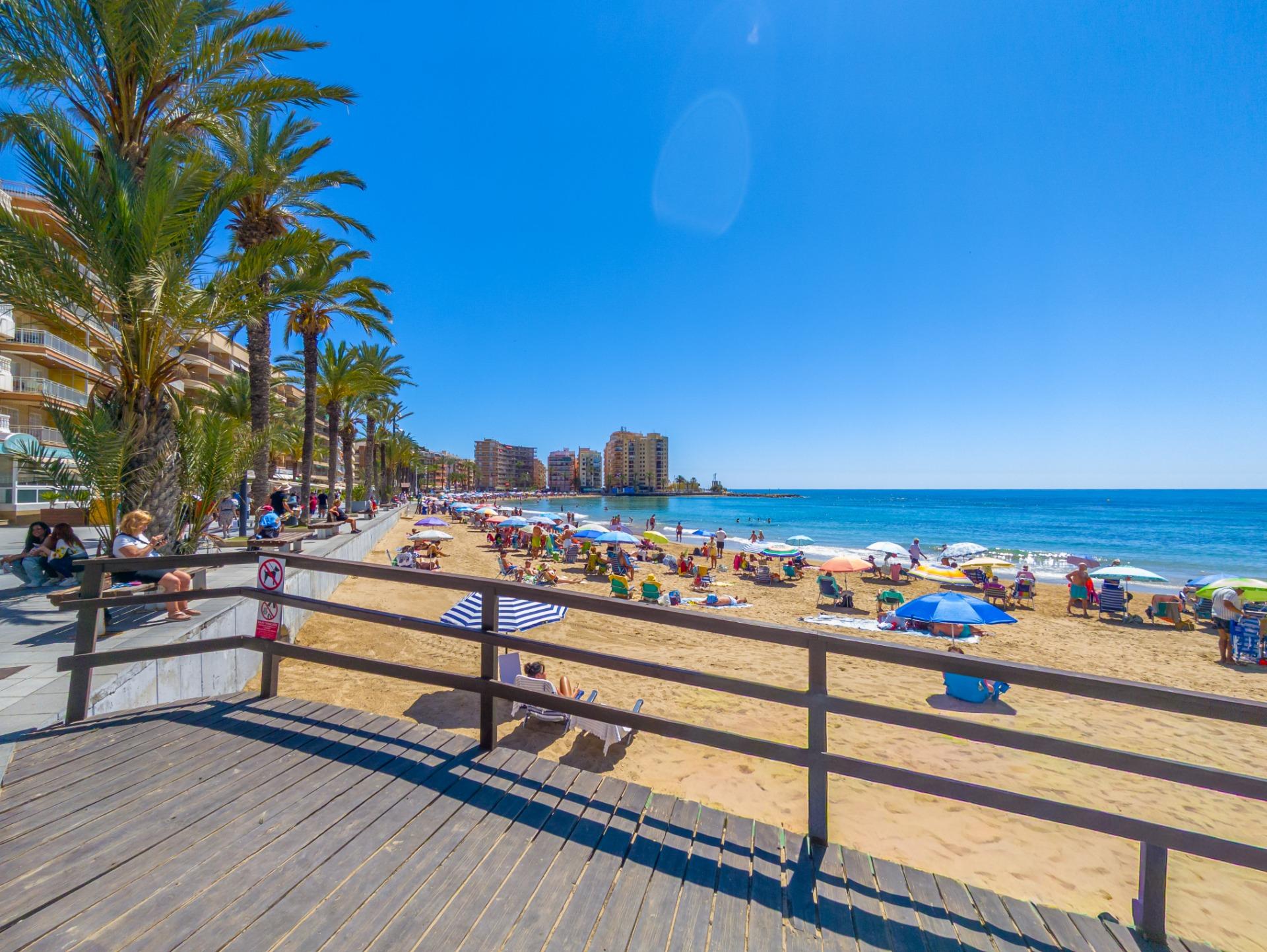 Pool area in apartment for sale in Torrevieja