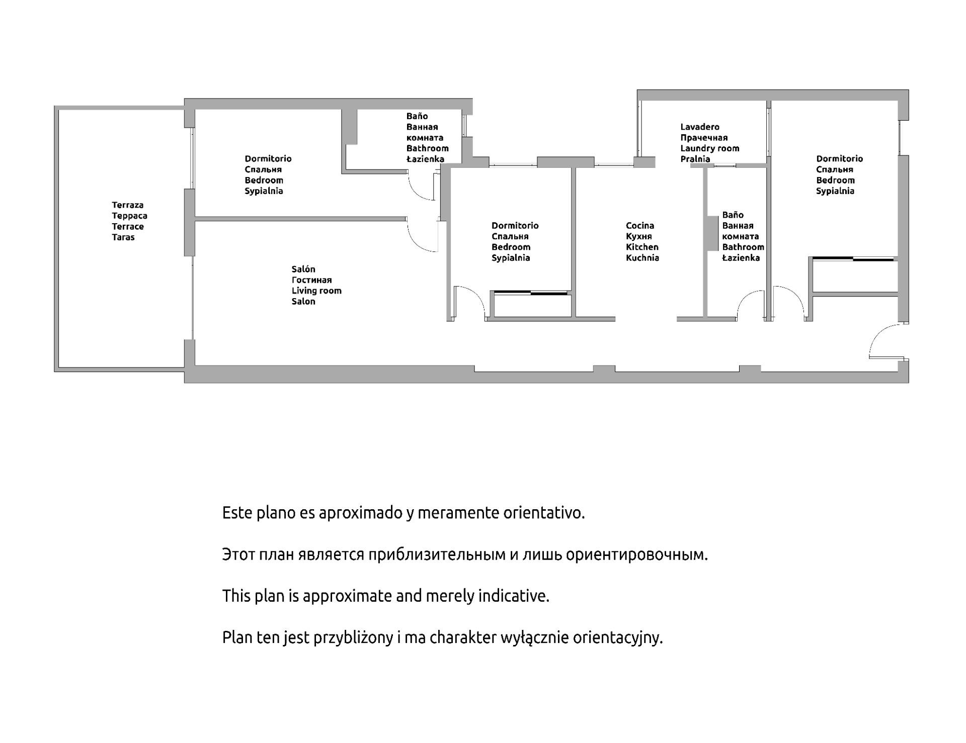 Master bedroom in apartment for sale in Torrevieja