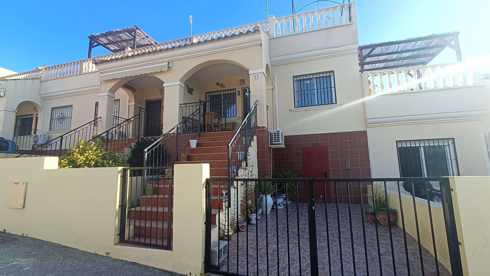 Dining area in bungalow for sale in Algorfa