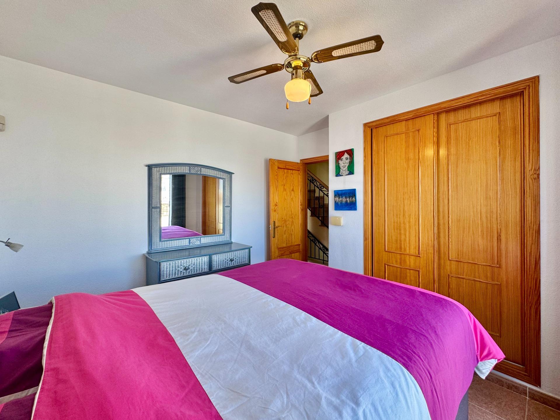 Master bedroom in terraced for sale in Orihuela Costa