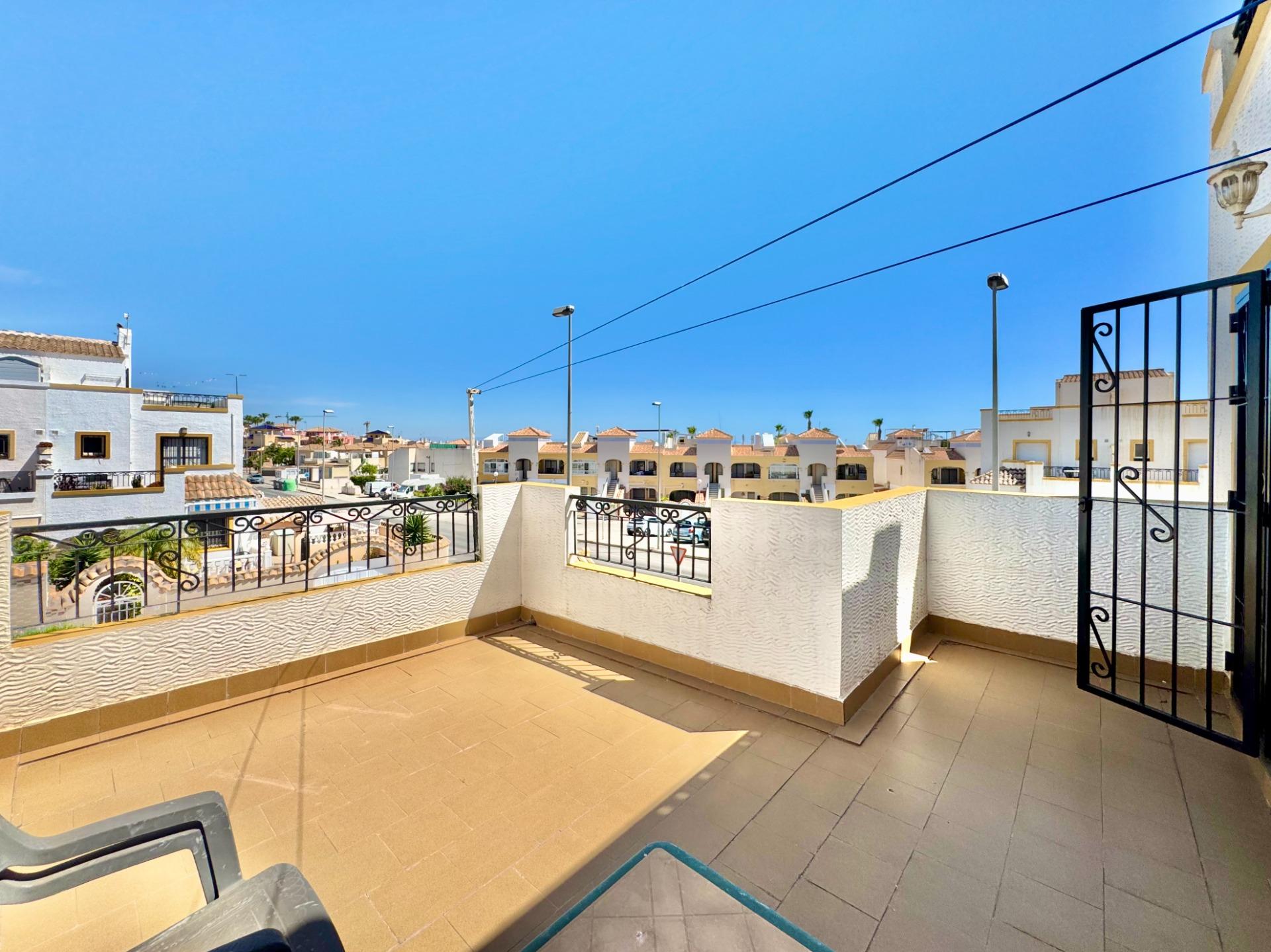 Pool area in terraced for sale in Orihuela Costa