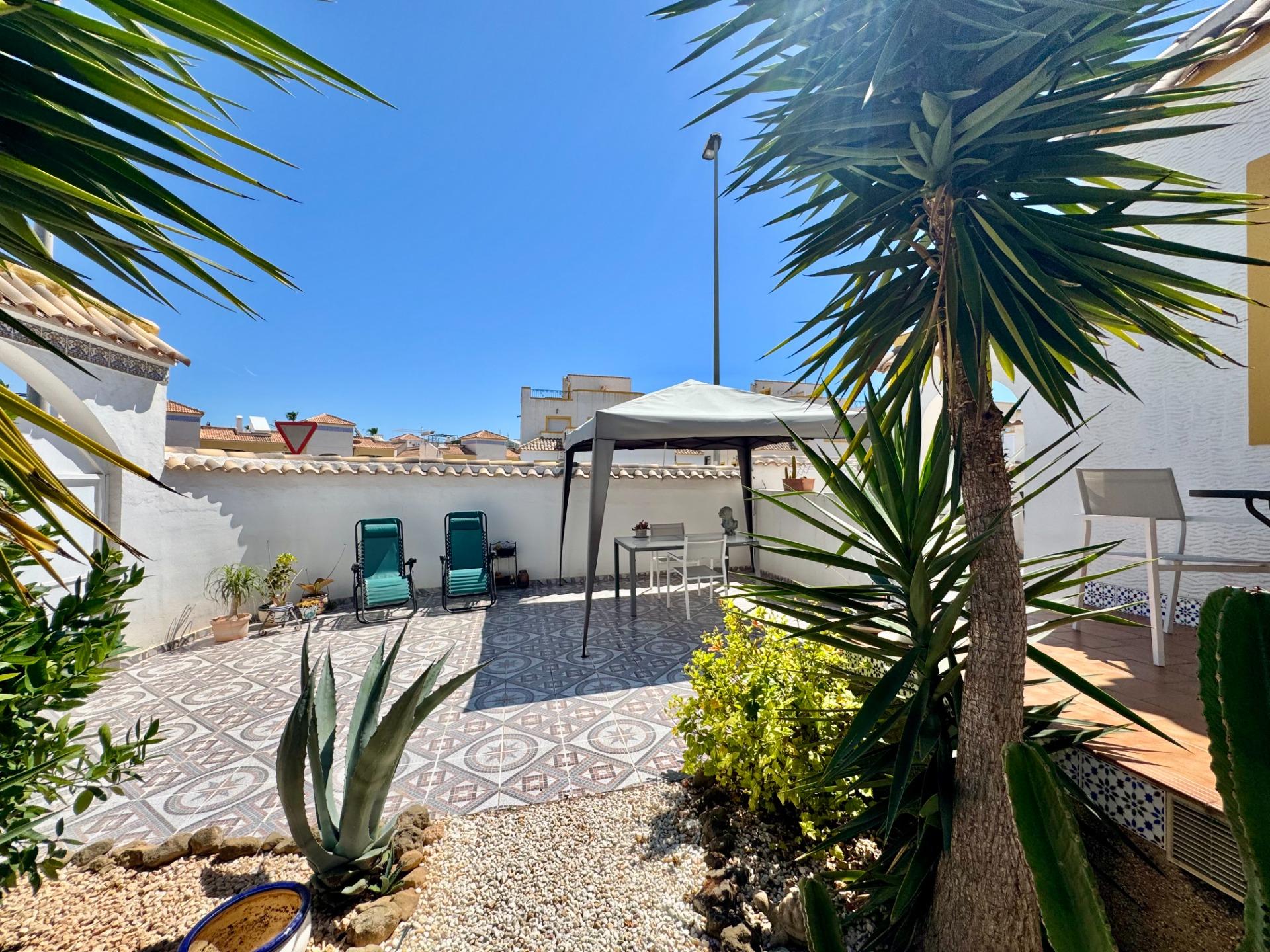 Pool area in terraced for sale in Orihuela Costa