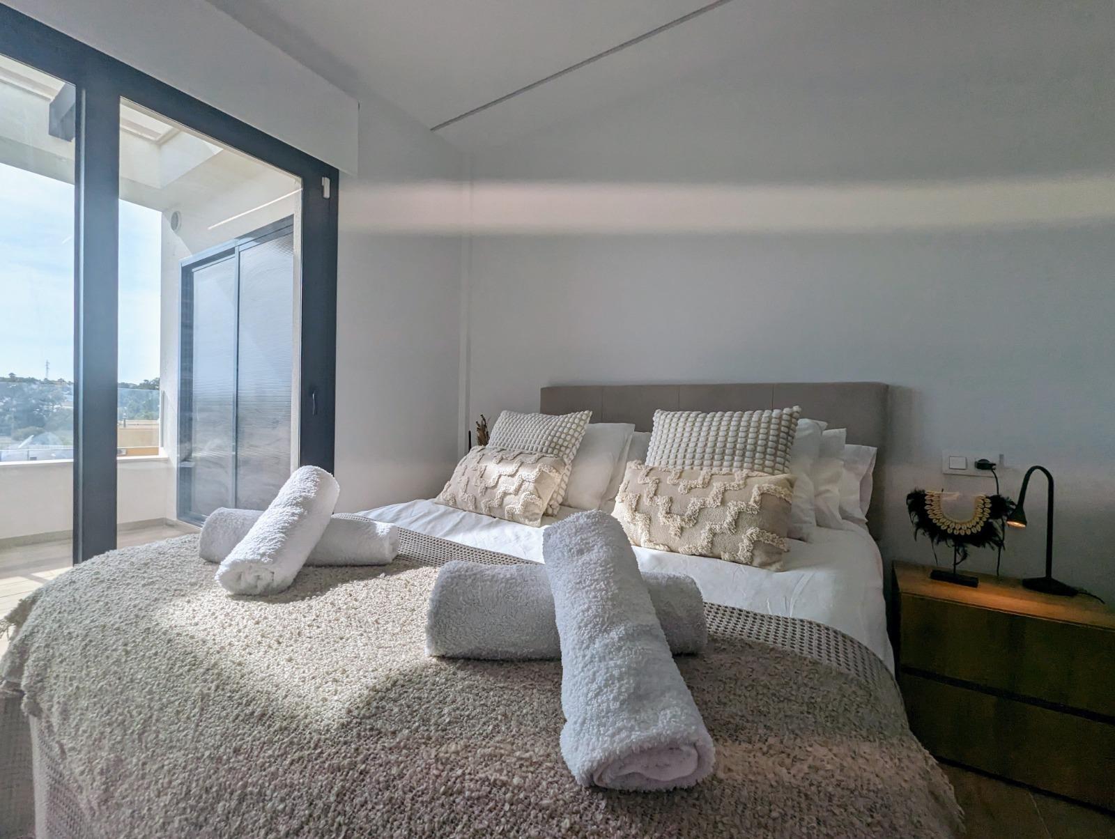 Master bedroom in penthouse for sale in Orihuela Costa