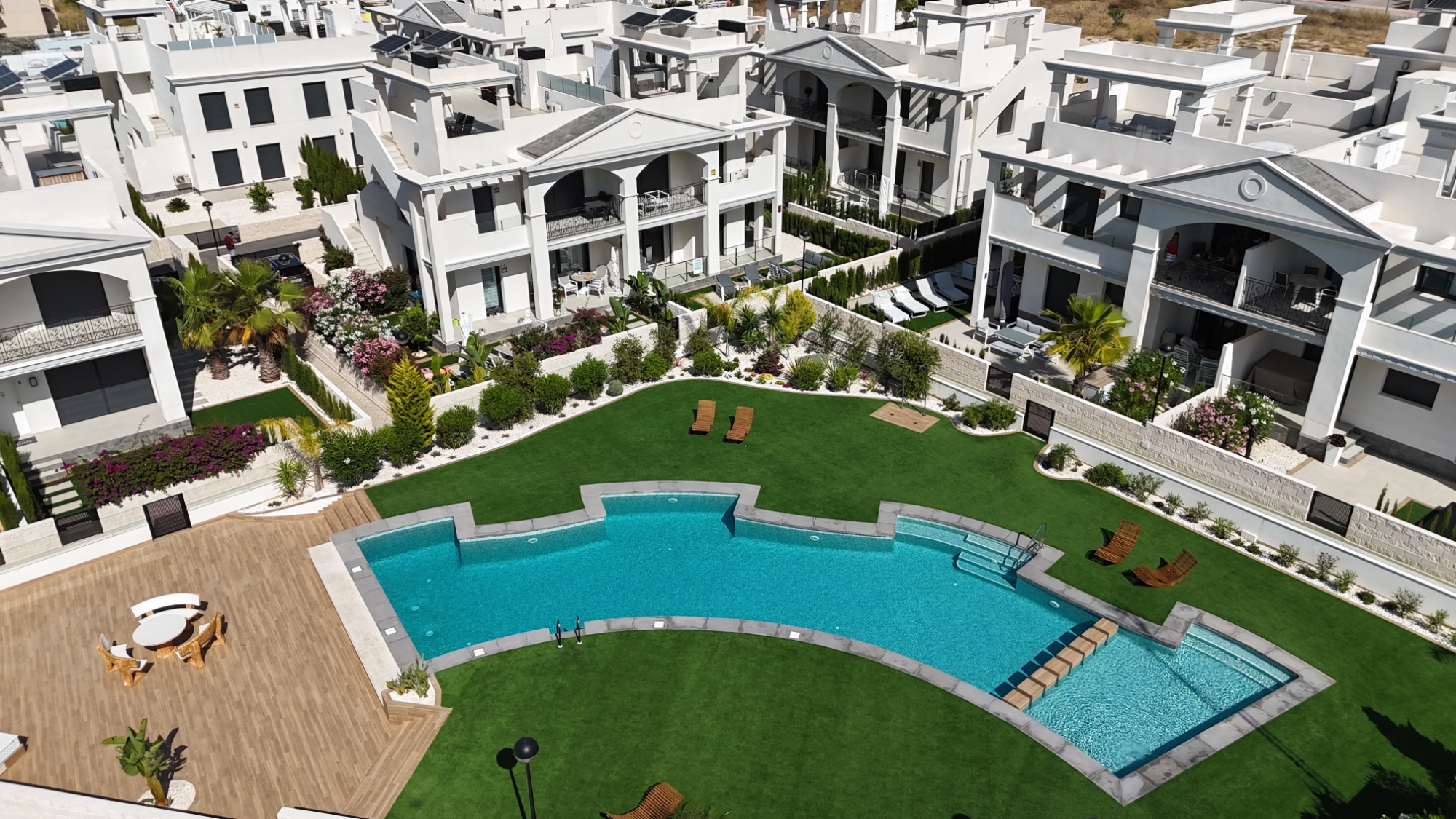 Pool area in bungalow for sale in Ciudad Quesada