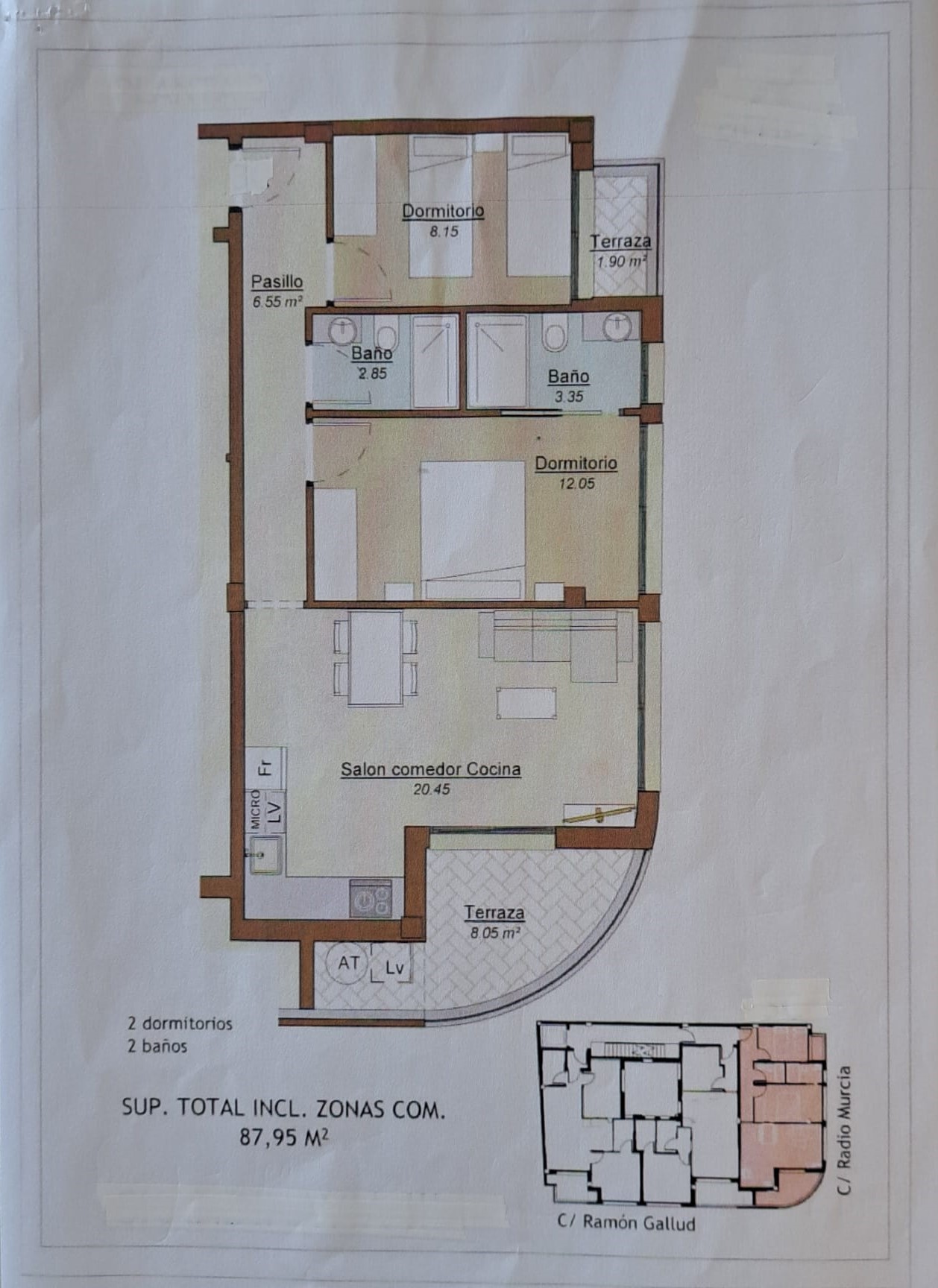 Pool area in apartment for sale in Torrevieja