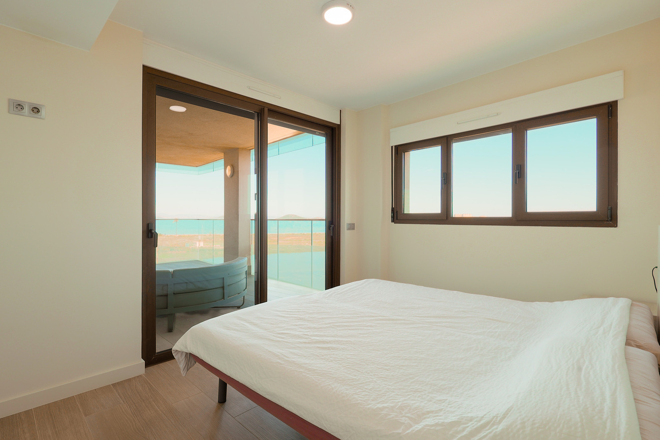 Master bedroom in apartment for sale in Cartagena