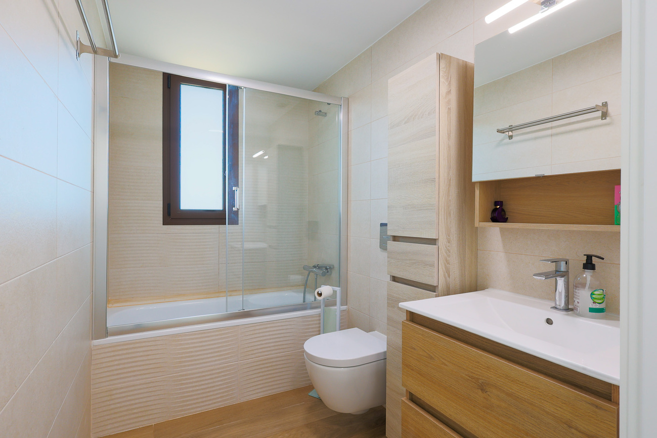 Pool area in apartment for sale in Cartagena