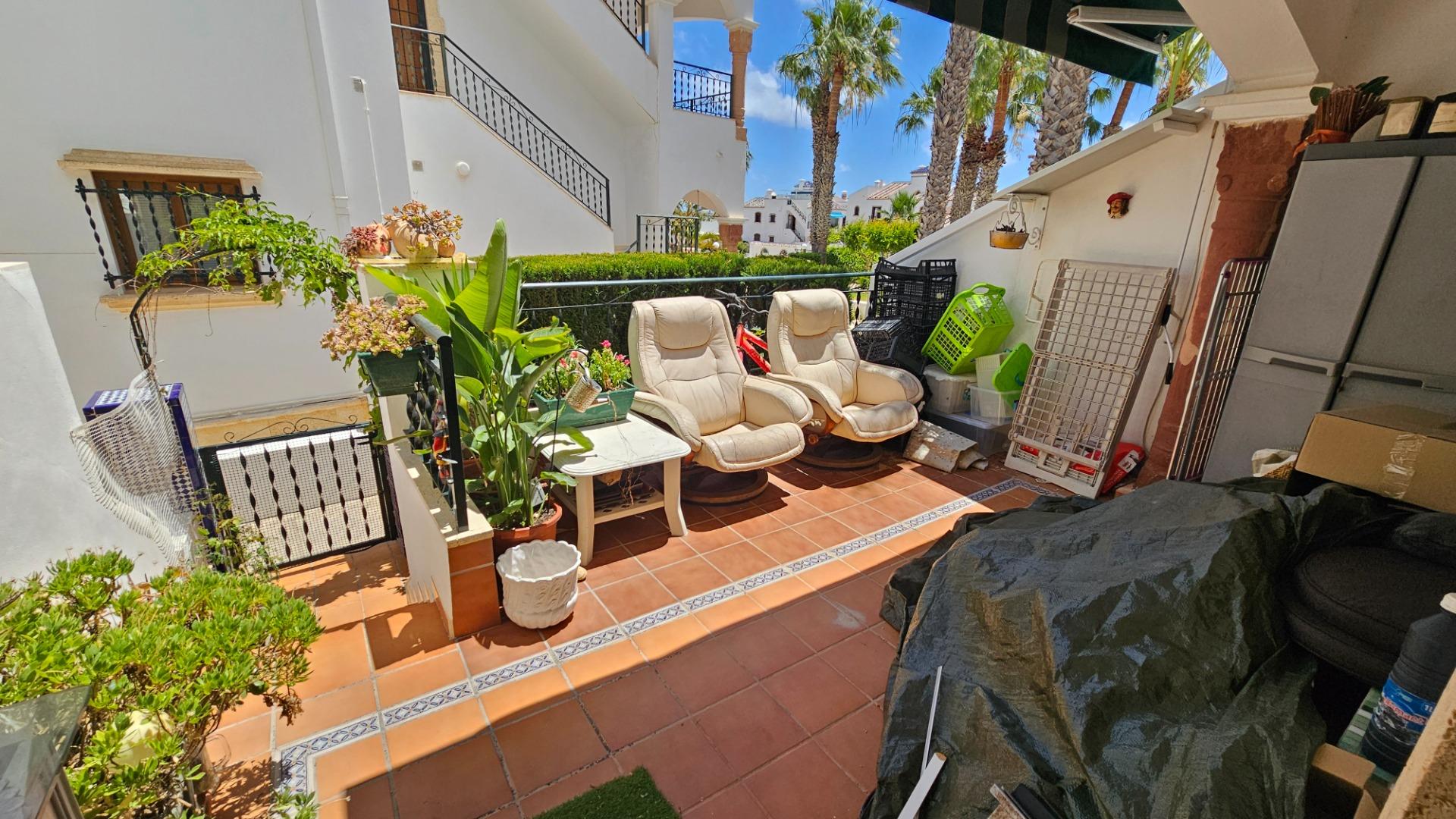 Pool area in terraced for sale in Orihuela Costa