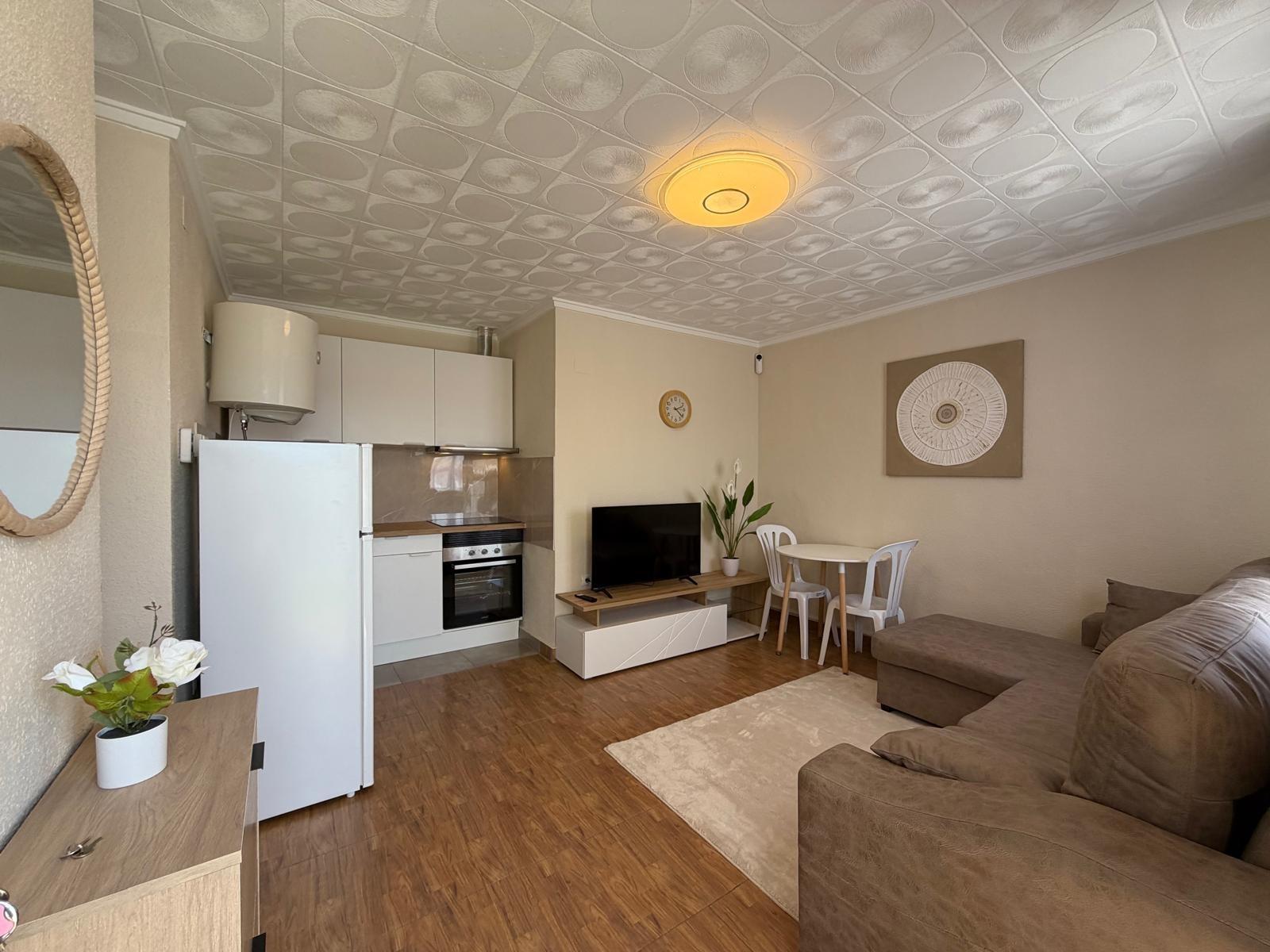 Pool area in bungalow for sale in Torrevieja