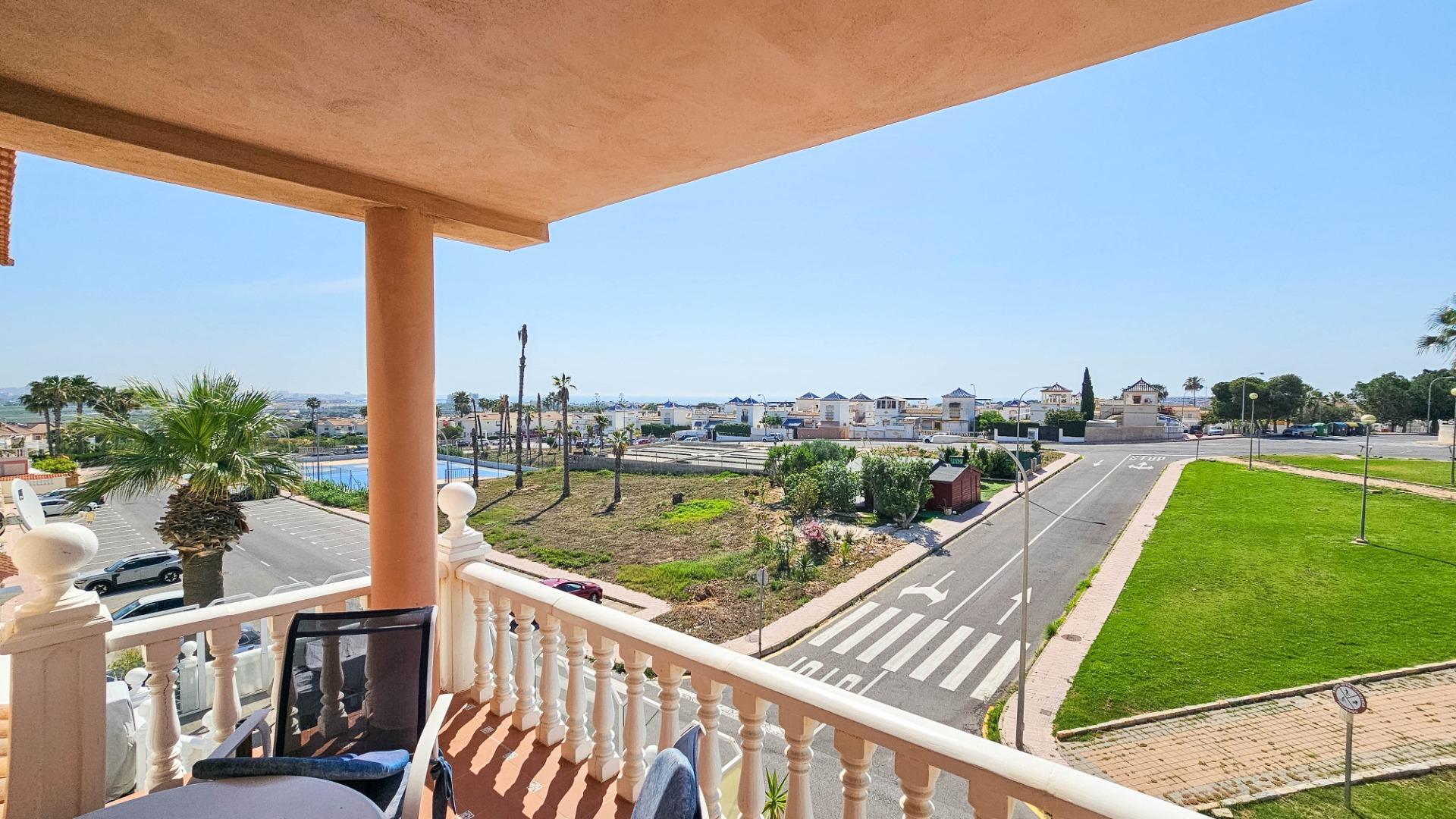 Terrace in bungalow for sale in Orihuela Costa
