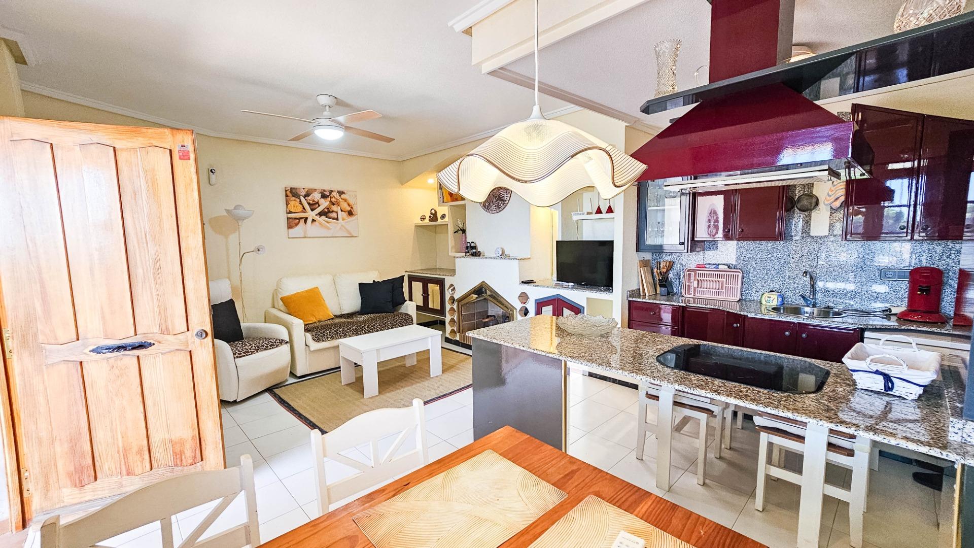 Garden in bungalow for sale in Orihuela Costa