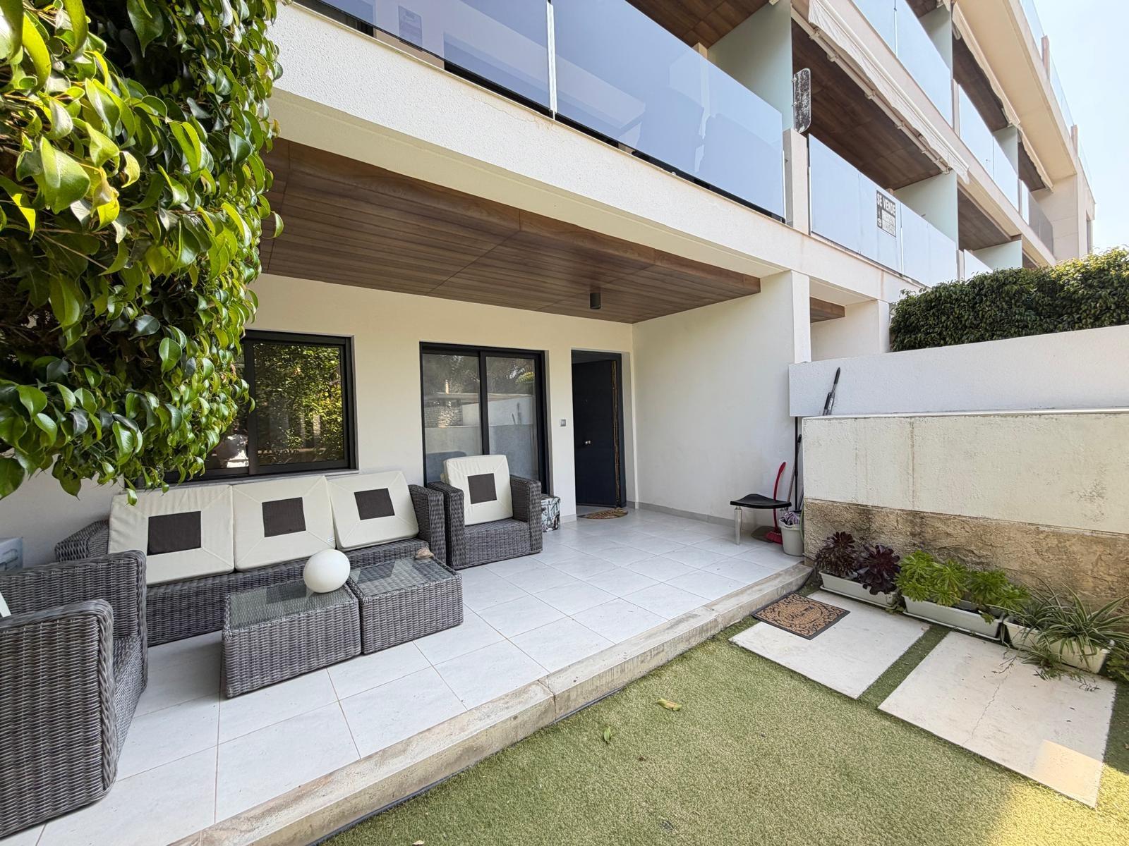 Pool area in apartment for sale in Orihuela Costa
