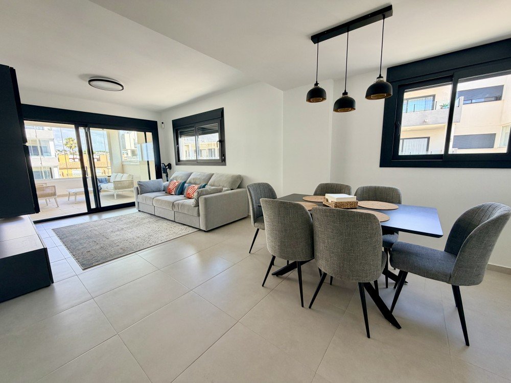 Pool area in apartment for sale in Orihuela Costa
