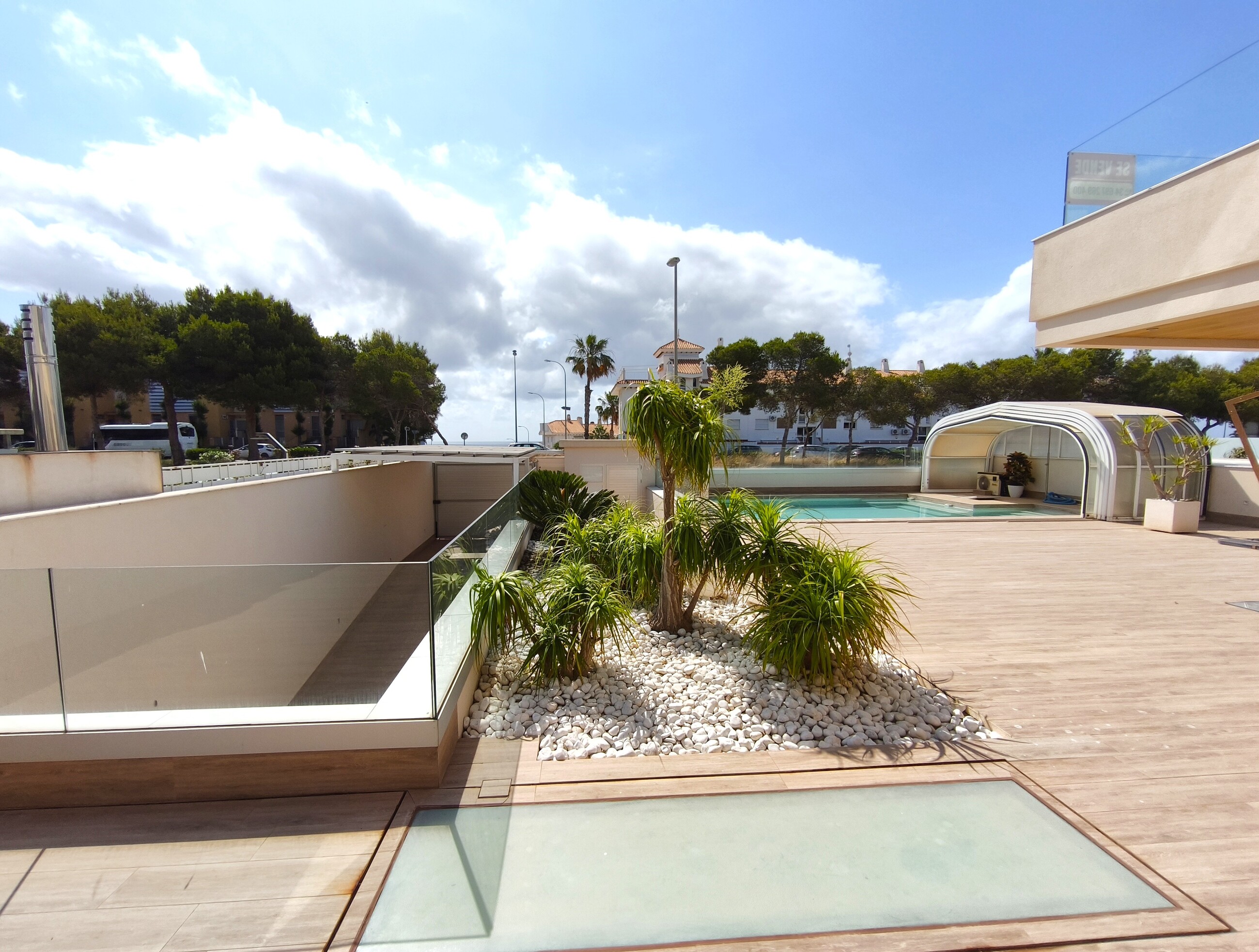 Pool area in villa for sale in Orihuela Costa