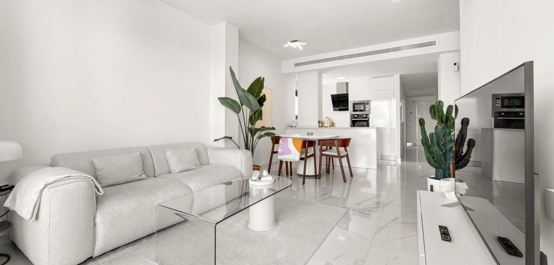 Pool area in apartment for sale in Orihuela Costa