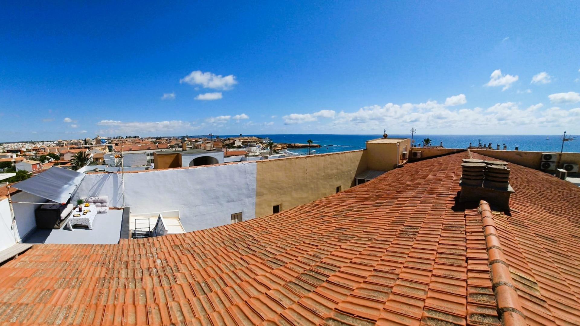 Living room in penthouse for sale in Pilar de La Horadada