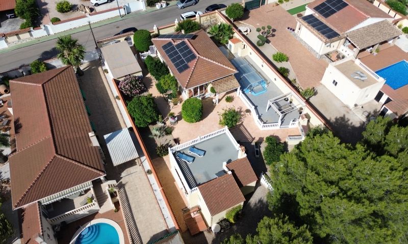 Pool area in villa for sale in Pinar de Campoverde