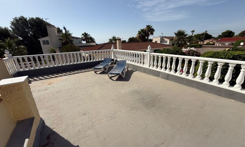 Pool area in villa for sale in Pinar de Campoverde
