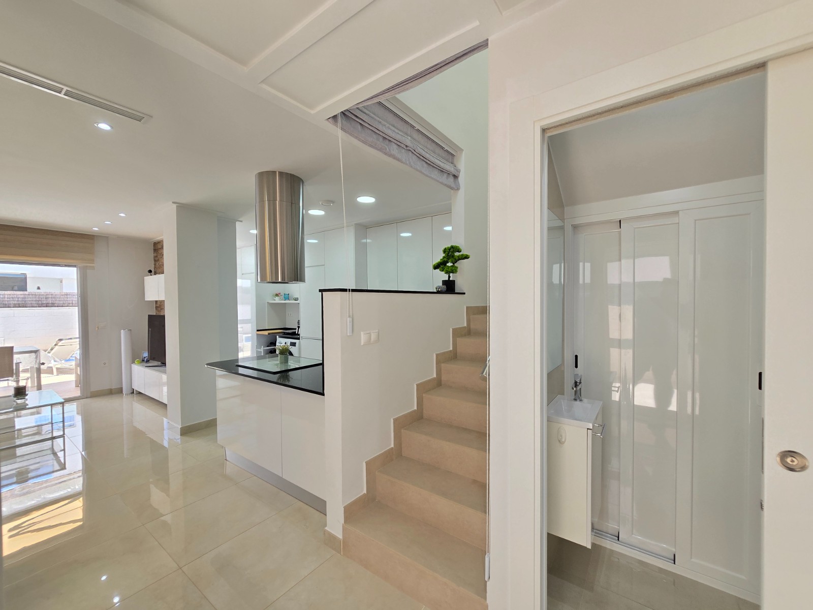 Pool area in villa for sale in Ciudad Quesada