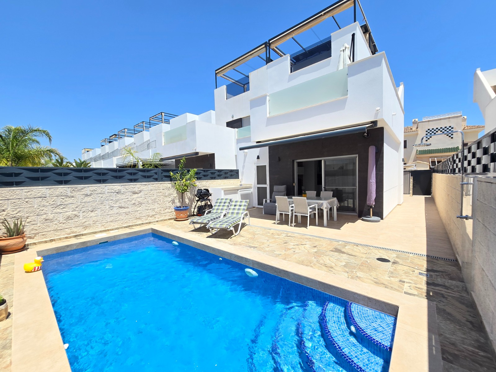 Terrace in villa for sale in Ciudad Quesada