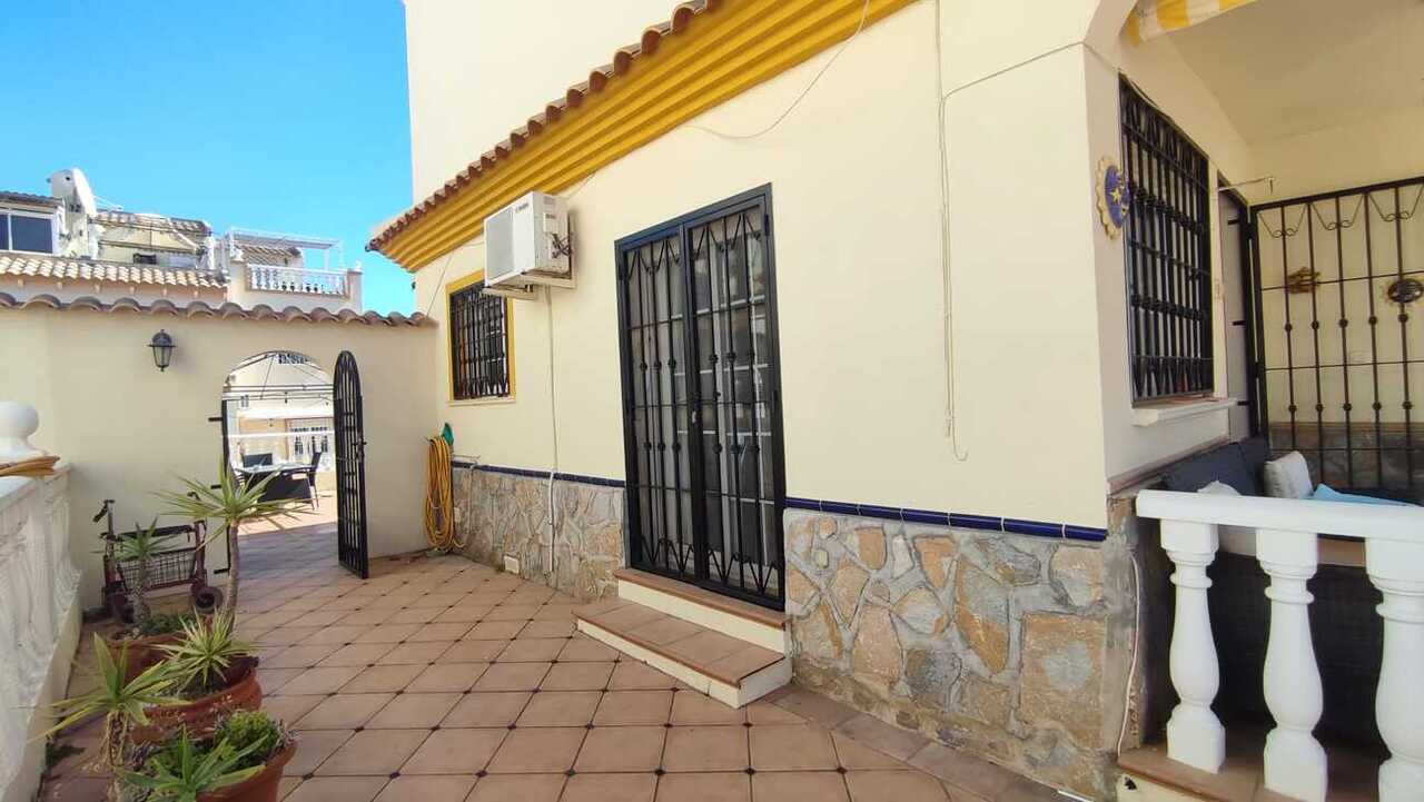 Pool area in terraced for sale in Playa Flamenca