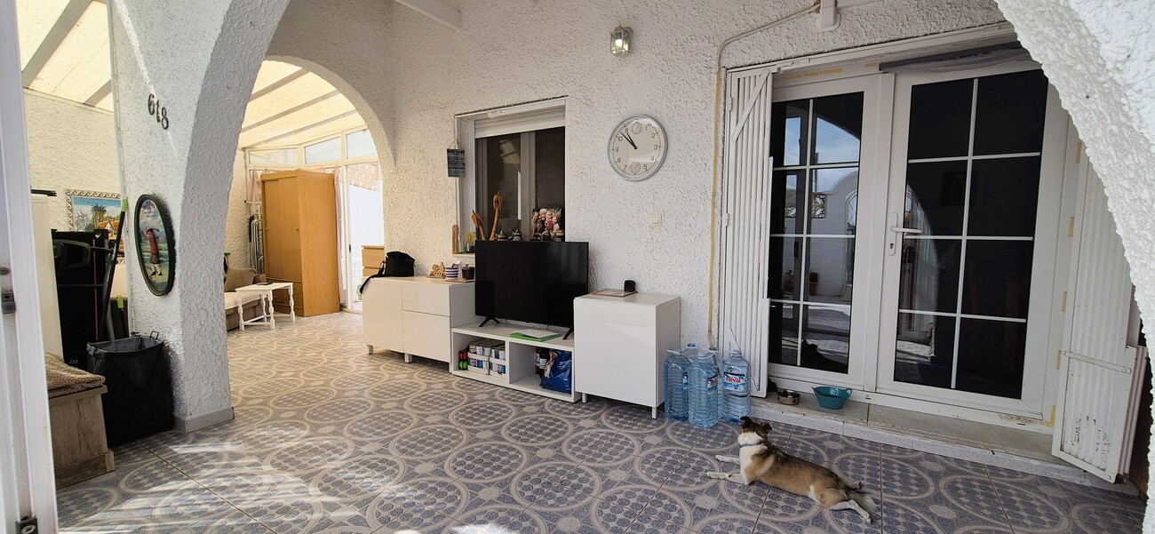 Living room in bungalow for sale in Blue Lagoon