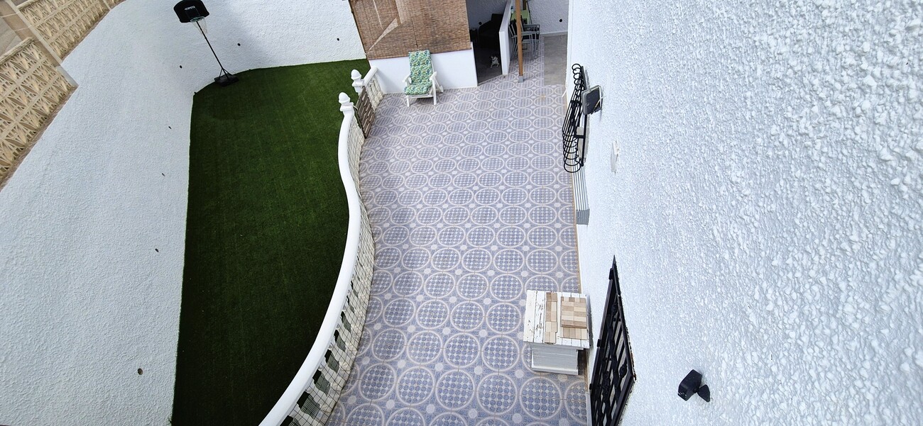 Pool area in bungalow for sale in Blue Lagoon