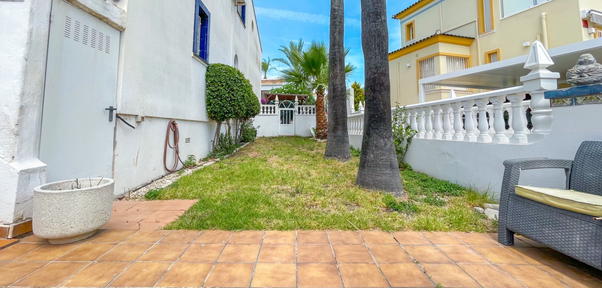 Pool area in terraced for sale in Orihuela Costa