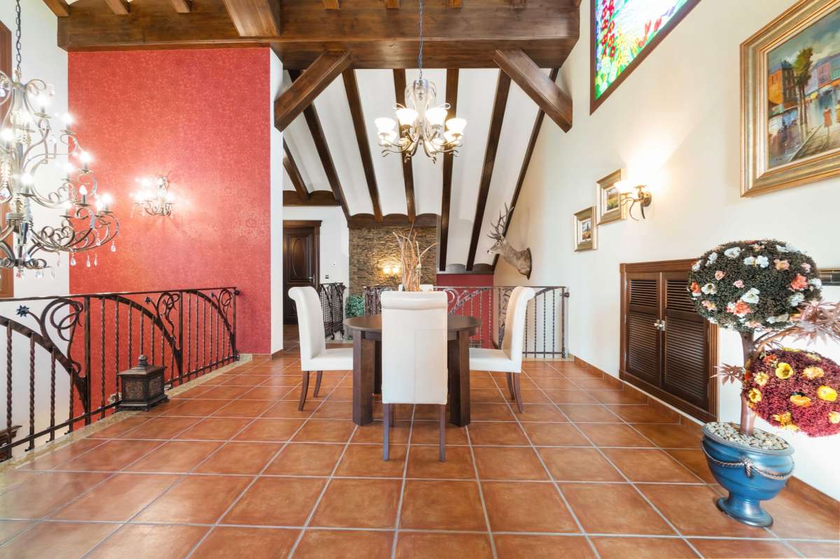 Pool area in villa for sale in Molins
