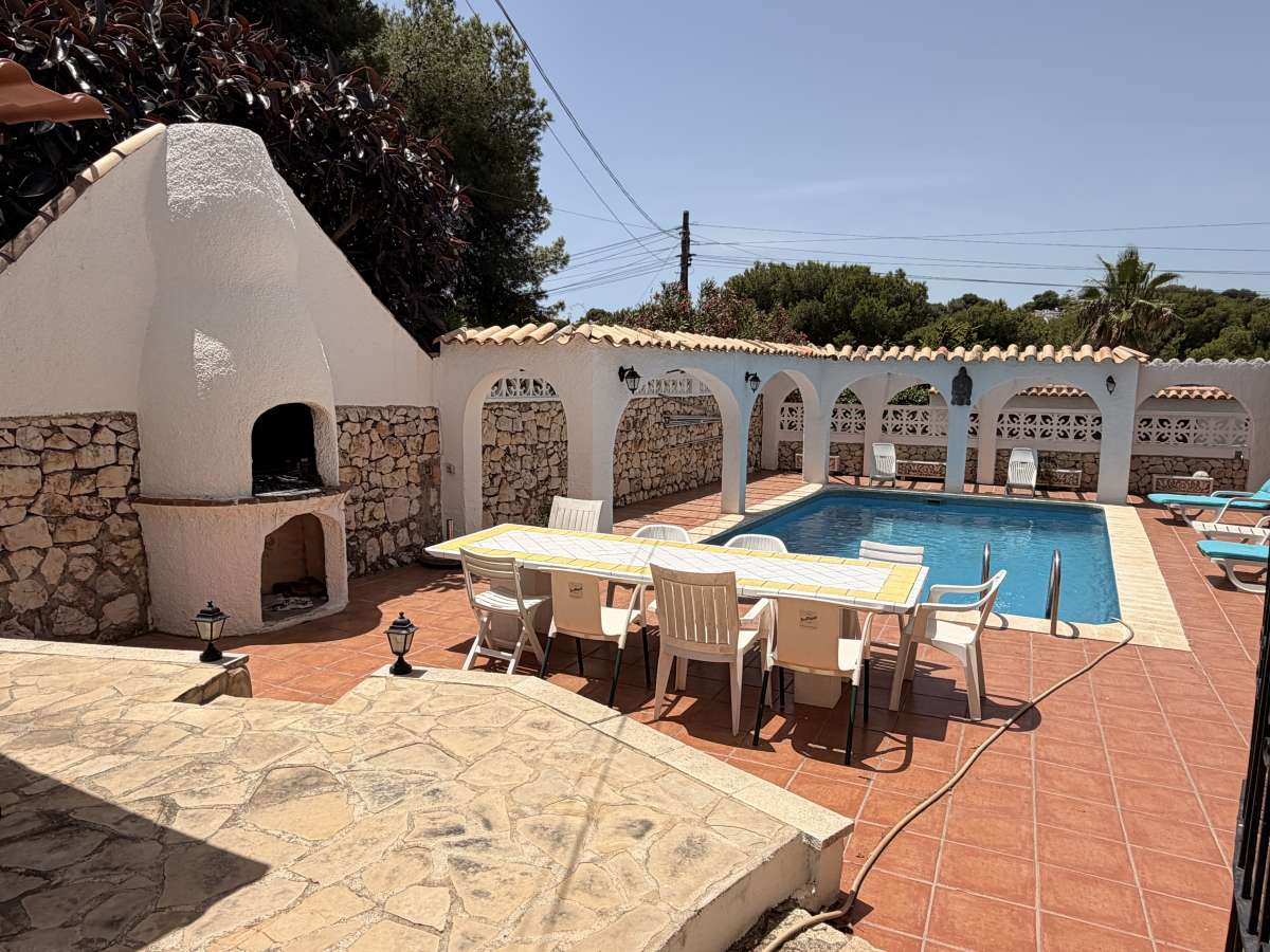 Pool area in villa for sale in Balcon al Mar