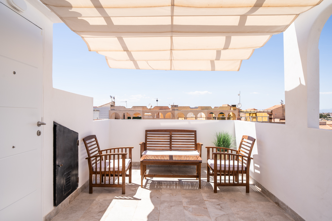 Garden in apartment for sale in Torrevieja