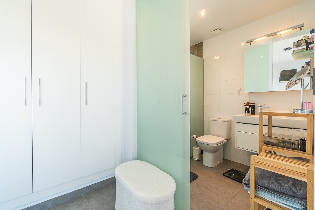 Living room in penthouse for sale in Villamartin