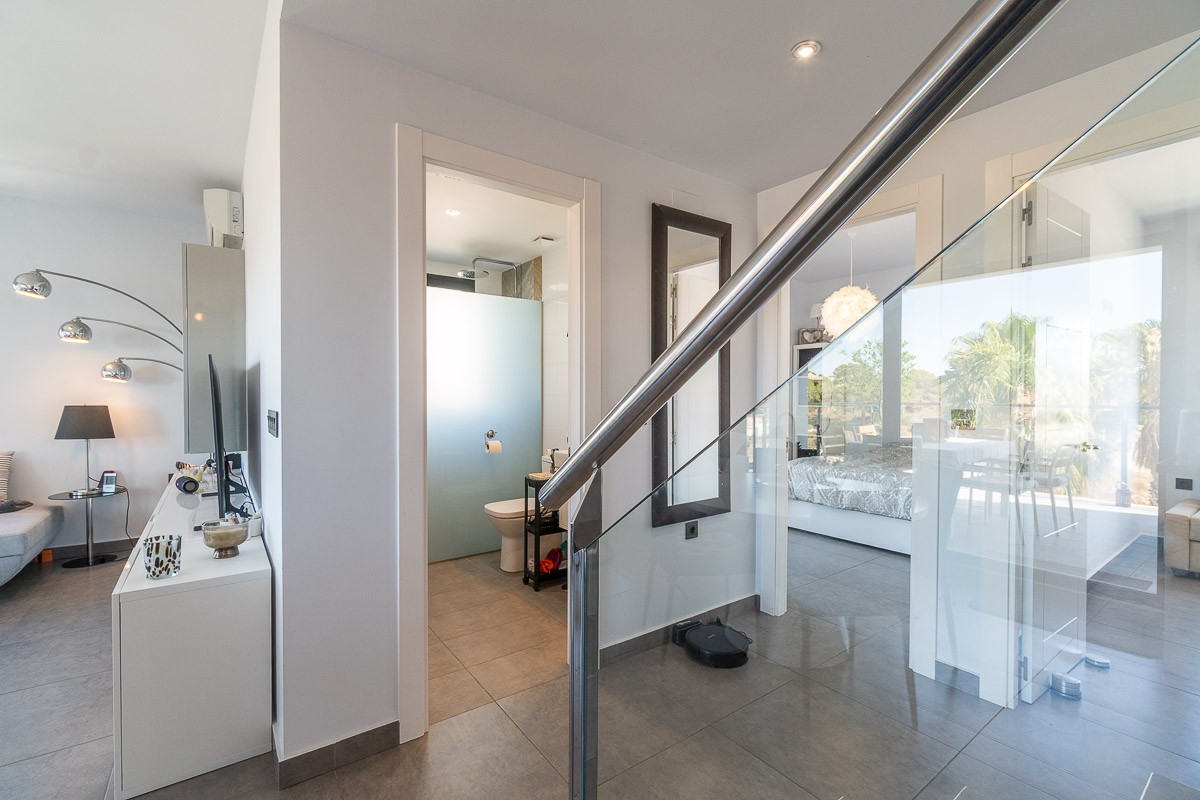 Pool area in penthouse for sale in Villamartin