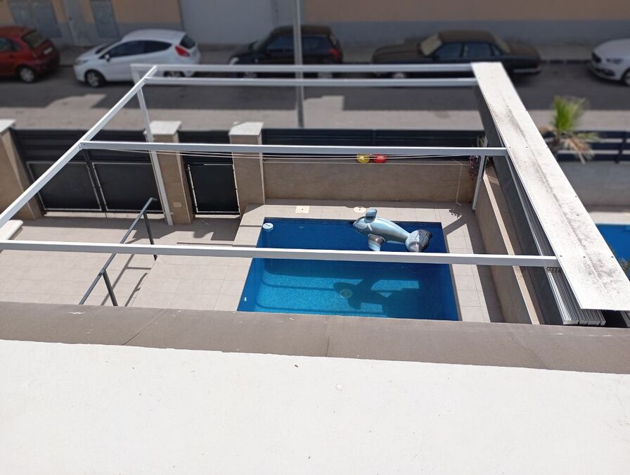 Pool area in villa for sale in Formentera del Segura