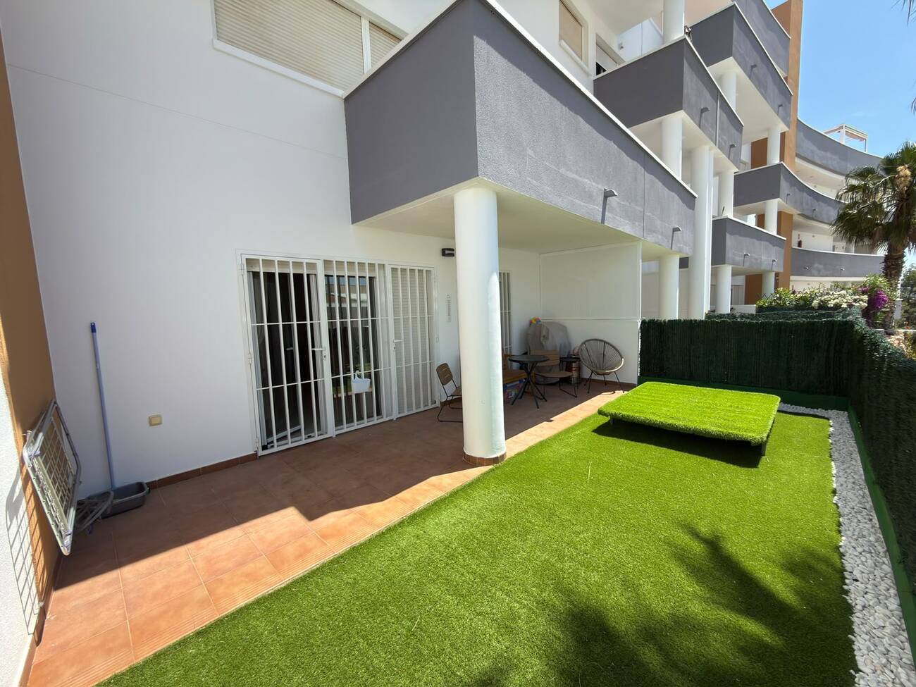 Pool area in apartment for sale in Villamartin