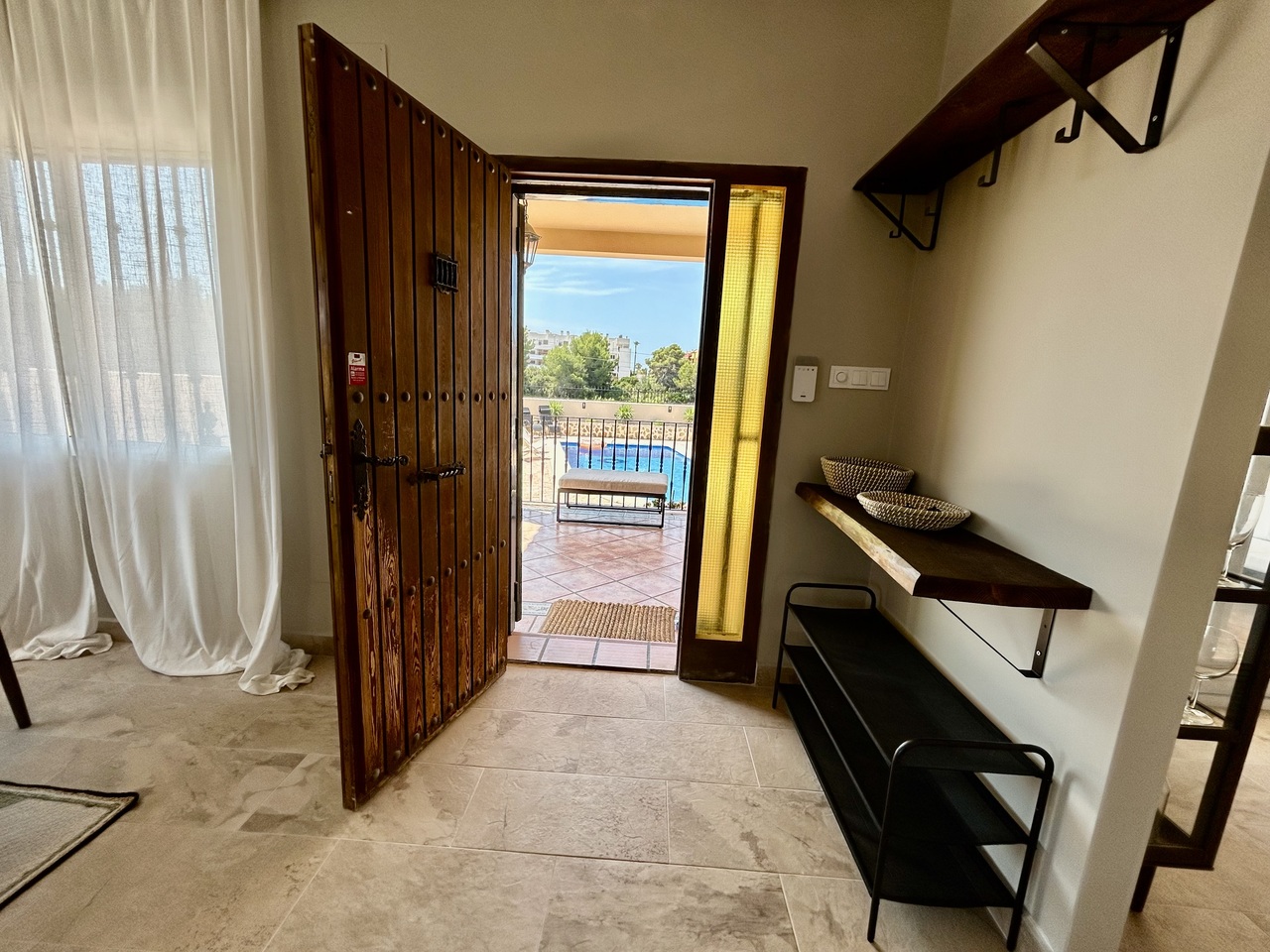 Pool area in villa for sale in La Zenia