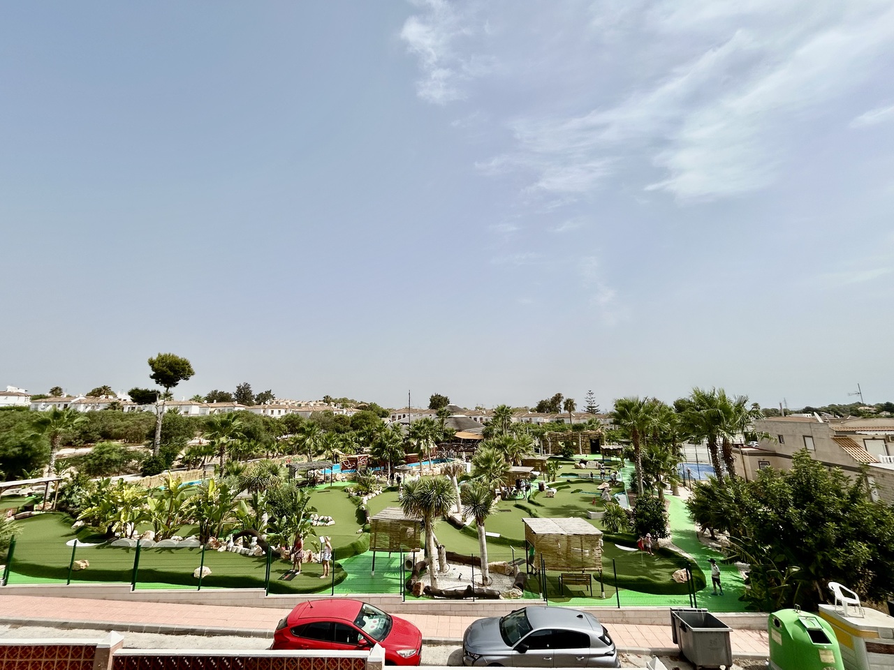 Pool area in bungalow for sale in Villamartin