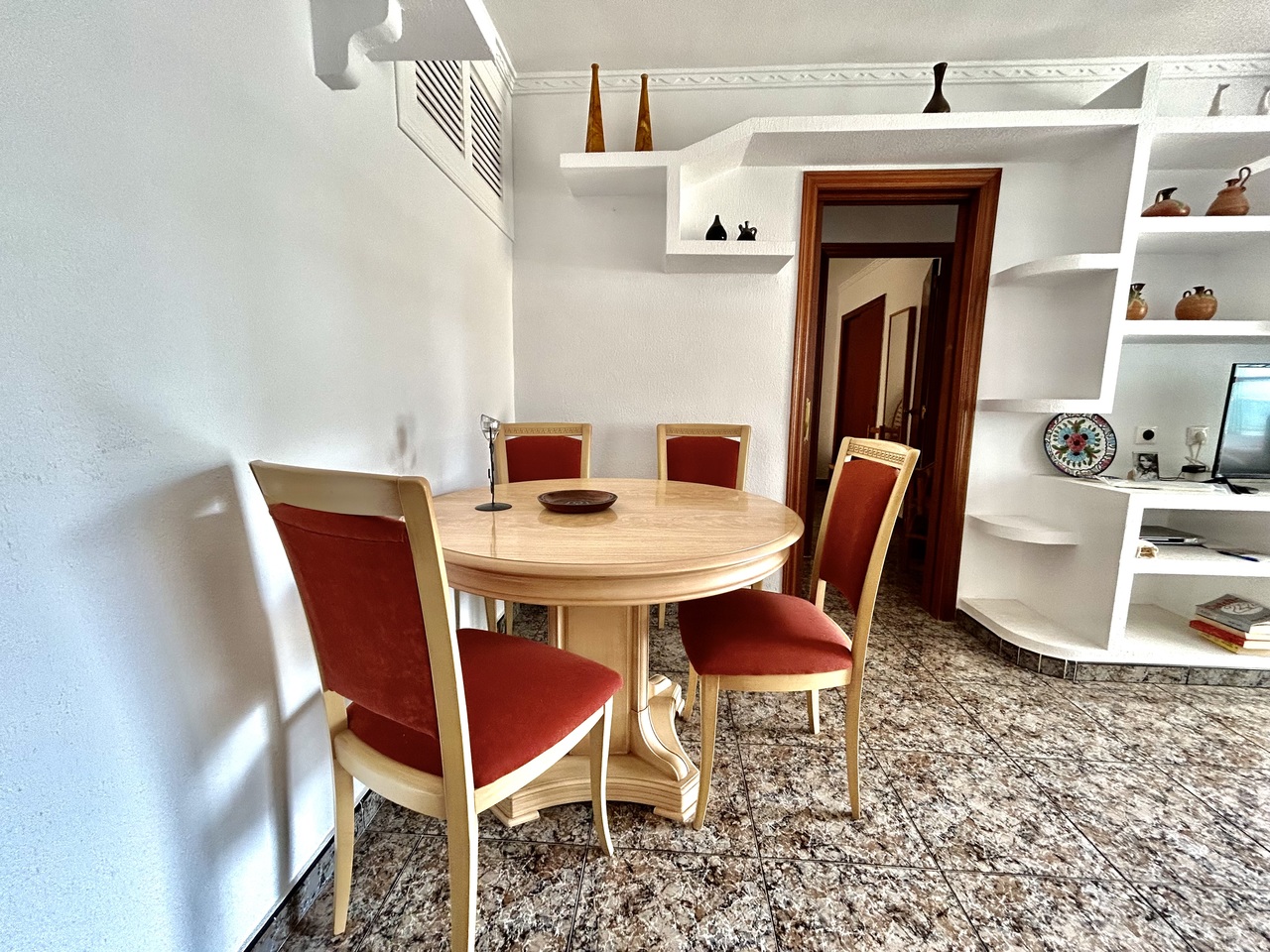 Pool area in apartment for sale in Punta Prima