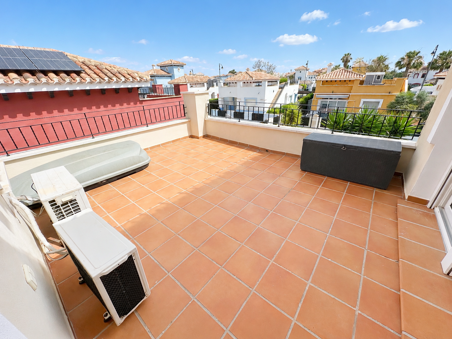 Pool area in villa for sale in Mar Menor Golf Resort