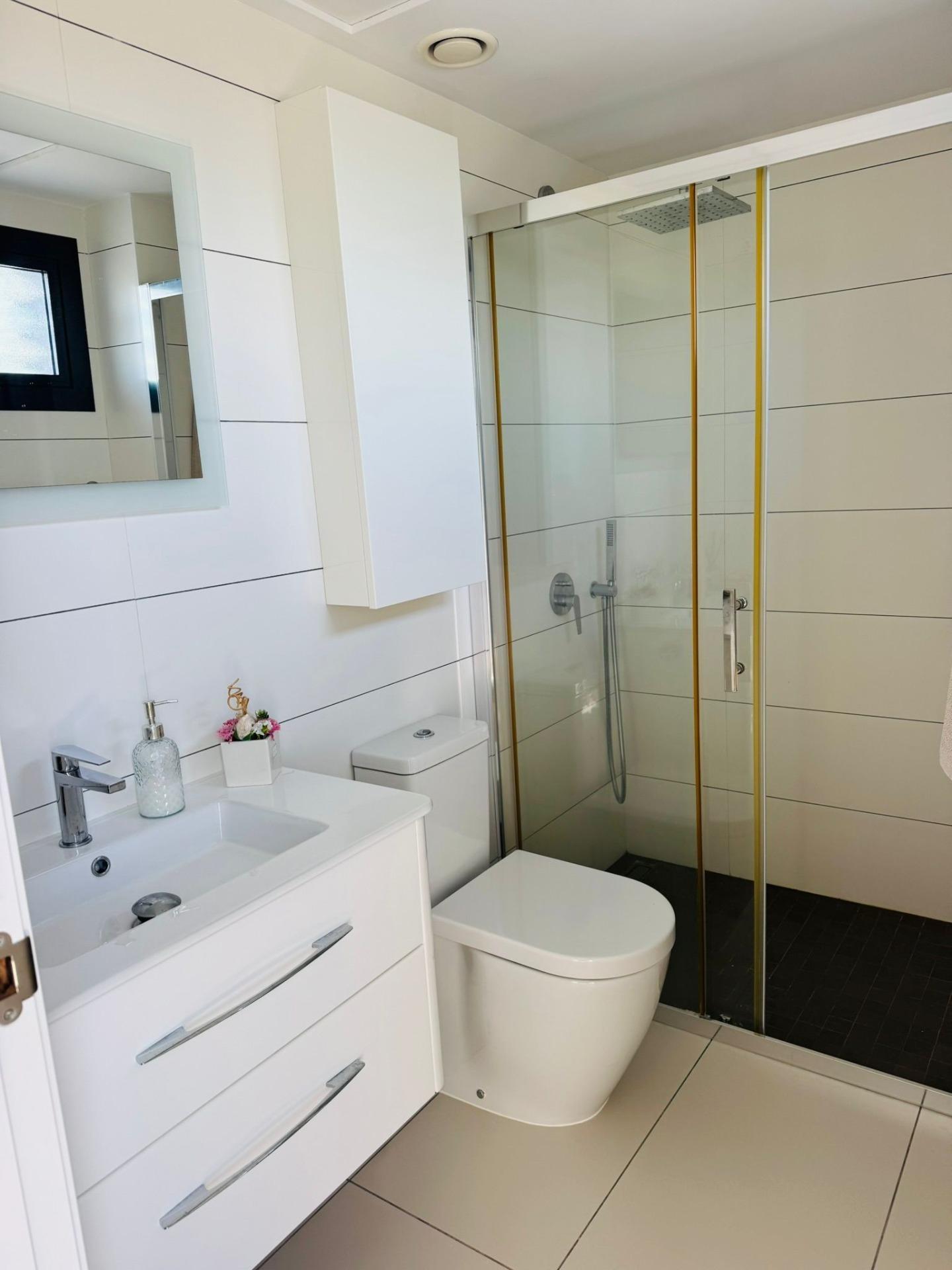 Pool area in duplex for sale in Orihuela Costa
