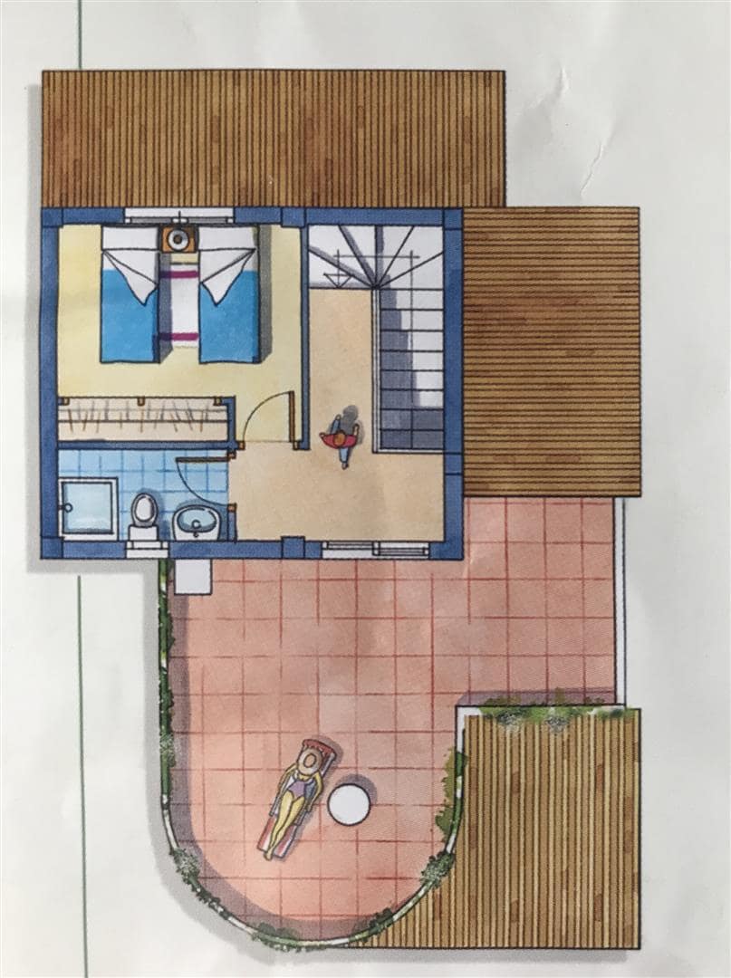 Pool area in villa for sale in Sucina