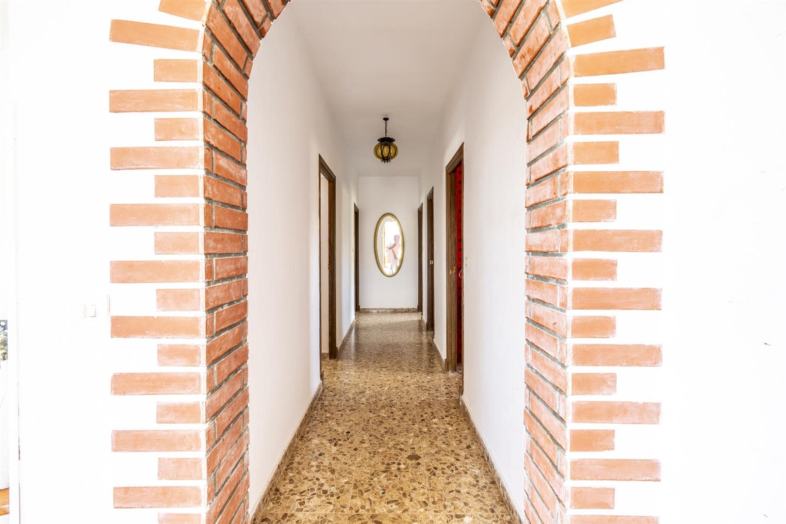 Pool area in villa for sale in Isla Plana