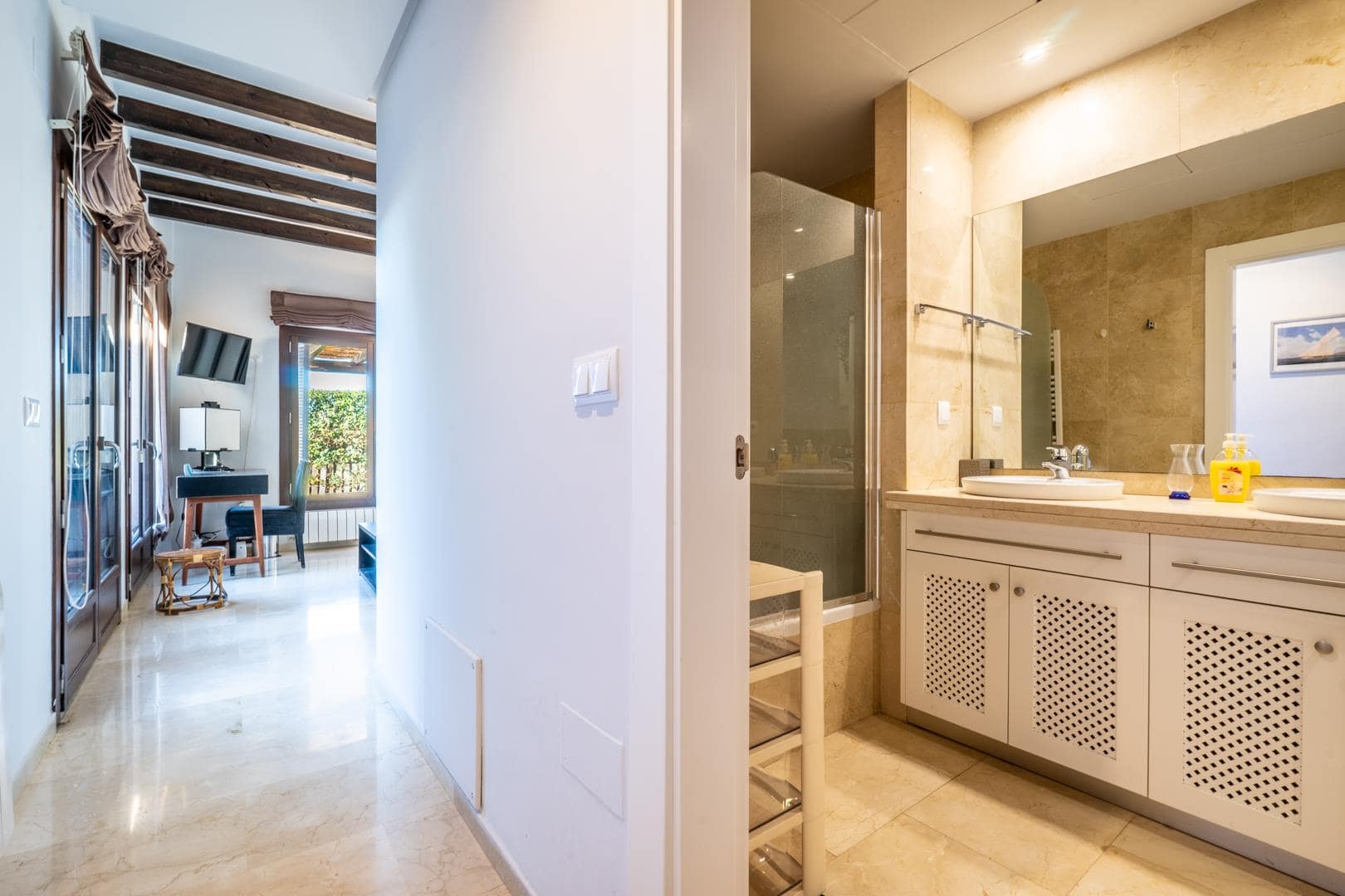 Terrace in villa for sale in El Valle Golf Resort