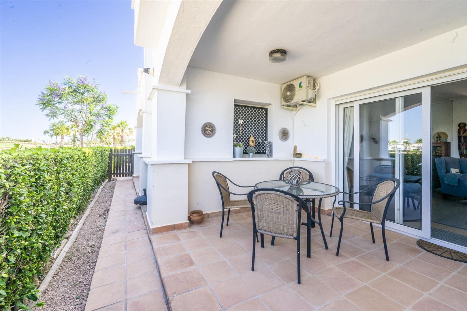 Pool area in terraced for sale in La Torre Golf Resort