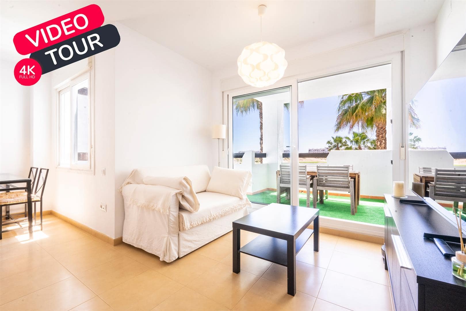 Living room in apartment for sale in Las Terrazas de la Torre Golf Resort