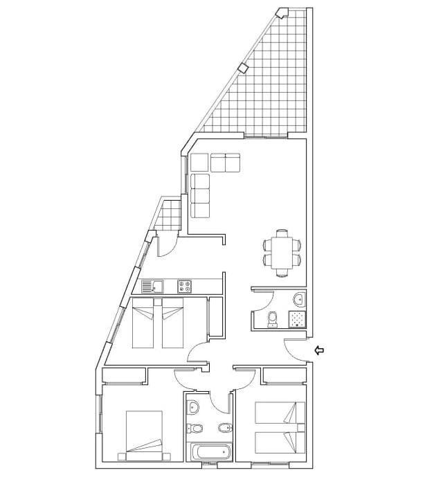 Terrace in apartment for sale in Orihuela Costa