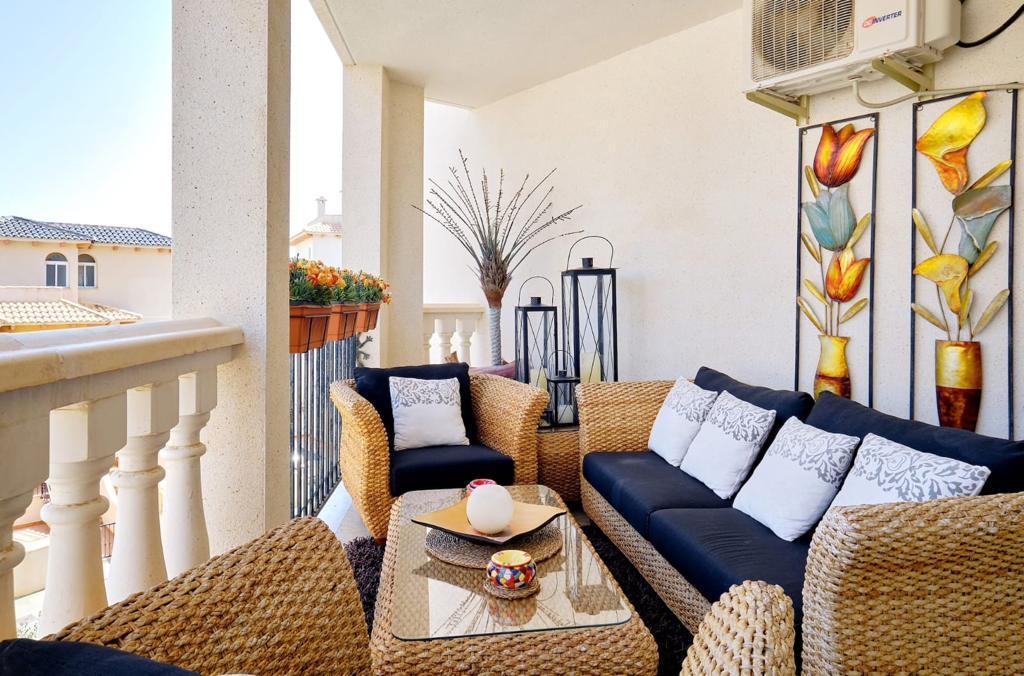 Pool area in apartment for sale in Orihuela Costa