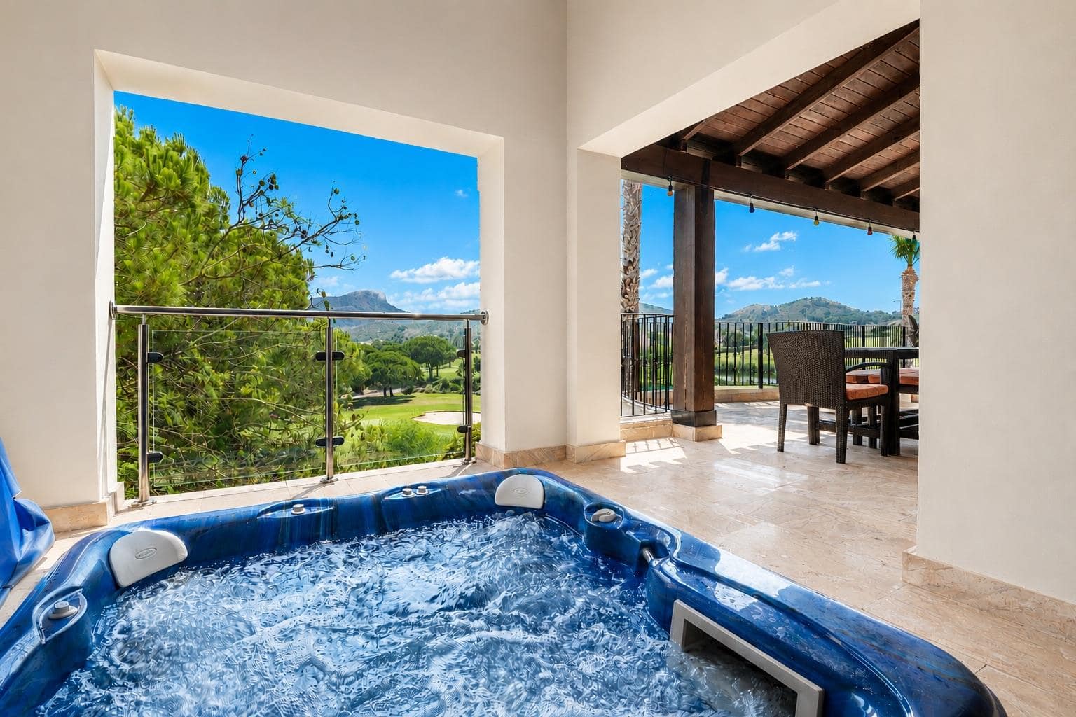 Living room in villa for sale in La Manga Club Resort